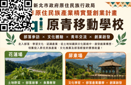 115年原住民族產業精實暨創業計畫－Laqi 原青移動學校